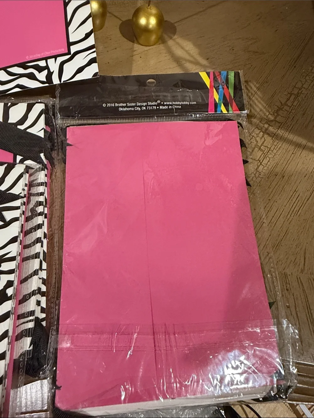Party Invitation Cards - Hot Pink Zebra Design total 30